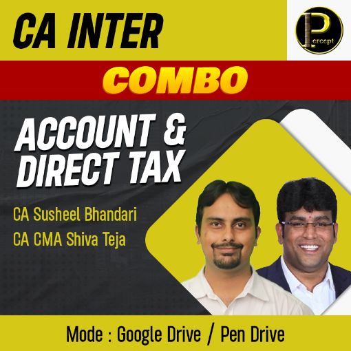 Picture of CA Inter  Advanced  Accounting & Direct Tax by CA Susheel Bhandari and CA Shiva teja