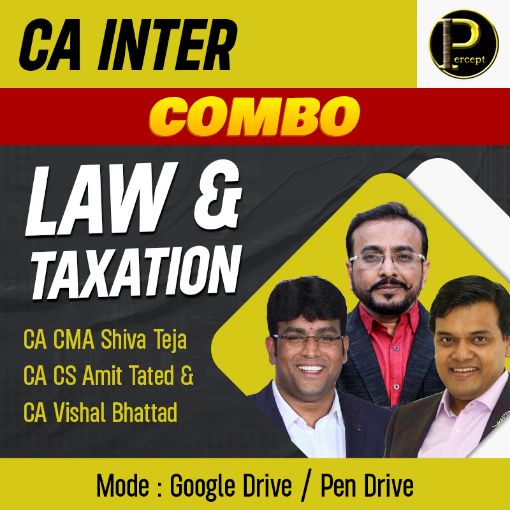 Picture of CA Inter Law, DT & IDT (GST)  New Syllabus By CA CS Amit Tated , CA Vishal Bhattad, CA Shiva Teja