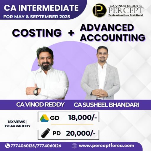 Picture of Advanced Accounting + Cost & Management Accounting by CA Susheel Bhandari ,CA Vinod Reddy