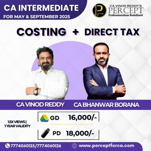 Picture of Cost & Management Accounting + Direct Tax by CA Vinod Reddy , CA  Bhanwar Borana