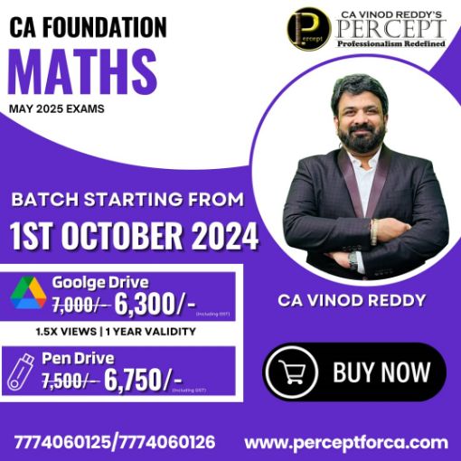 Picture of CA FOUNDATION MATHS MAY 2025 EXAMS