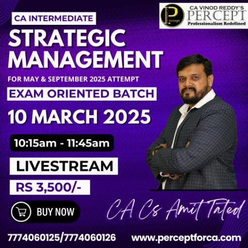 Picture of CA Inter SM Exam-Oriented Batch by CA Amit Tated