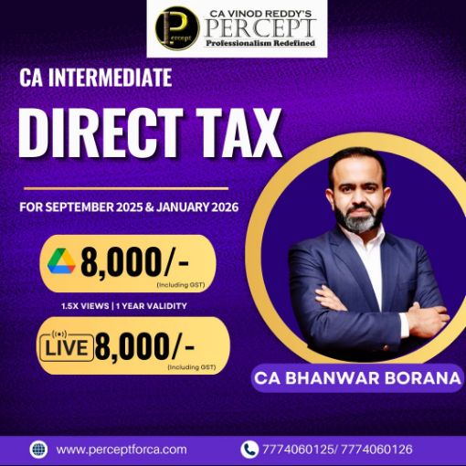 Picture of CA Inter Direct Tax By CA  Bhanwar Borana