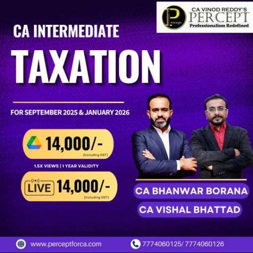 Picture of CA Inter Taxation by CA Vishal Bhattad , CA  Bhanwar Borana