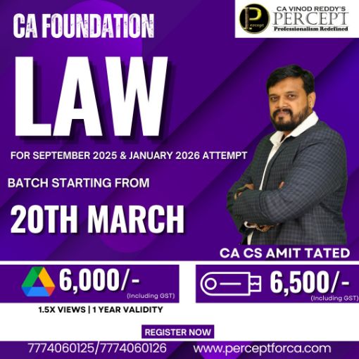 Picture of  CA Foundation Law For Sep 25 & Jan 26 By CA Amit Tated