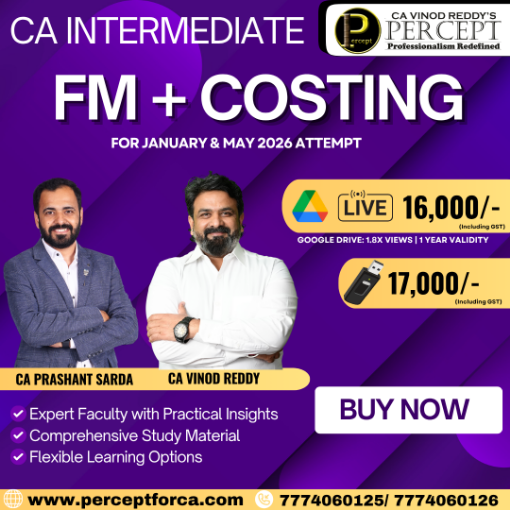 Picture of CA INTER FM + COSTING  FOR JANUARY & MAY 2026