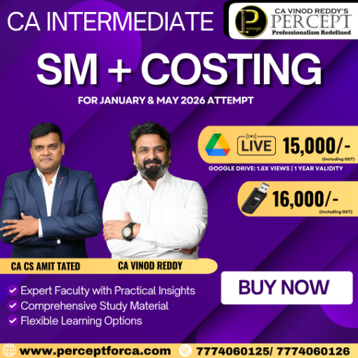 Picture of CA INTER SM + COSTING  FOR JANUARY & MAY 2026