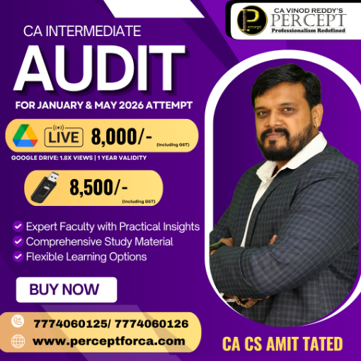 Picture of CA INTER AUDIT FOR JANUARY & MAY 2026 BY CA AMIT TATED
