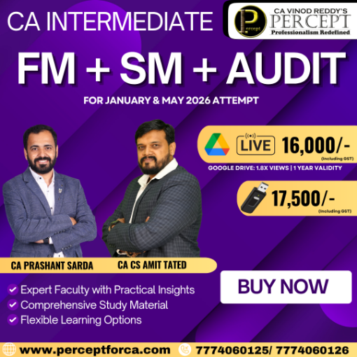 Picture of CA INTER FM + SM + AUDIT FOR JANUARY & MAY 2026