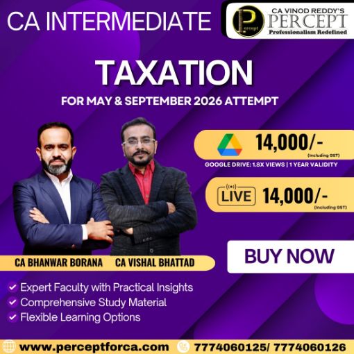 Picture of CA Inter Taxation by CA Vishal Bhattad , CA  Bhanwar Borana