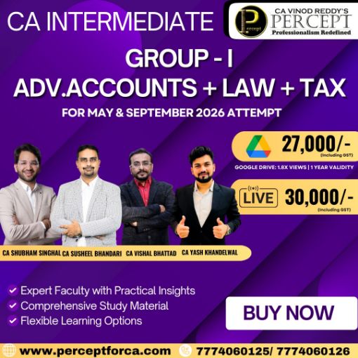 Picture of CA Inter Adv Acc + Laws + DT + GST - Group 1 ( Combo )