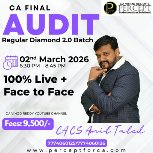 Picture of CA Final Audit (Regular Diamond 2.0 Batch) by CA CS Amit Tated