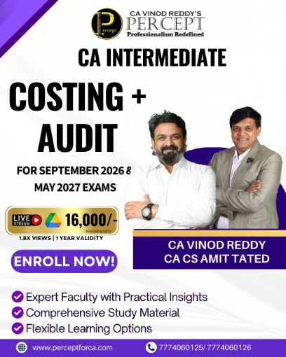 Picture of CA INTER AUDIT + COSTING  FOR SEPTEMBER 2026 ,JANUARY 2027 & MAY 2027