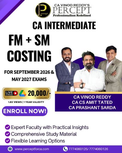 Picture of CA INTER COSTING + FM + SM FOR SEPTEMBER 2026 ,JANUARY 2027 & MAY 2027