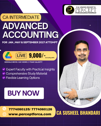 Picture of CA Inter Advanced Accounting by CA Susheel Bhandari for Jan, May & Sept 27
