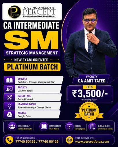 Picture of CA Inter SM Exam-Oriented Batch by CA Amit Tated