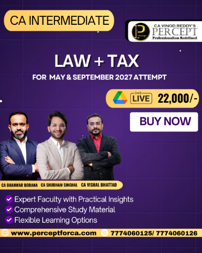 Picture of CA Inter Law + Taxation - By CA Shubham Singhal , CA Vishal Bhattad , CA  Bhanwar Borana